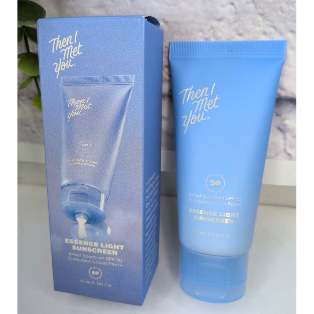 BNIB 50ml/1.69oz😍THEN I MET YOU Essence Light Sunscreen SPF 50 EXP 02/2027